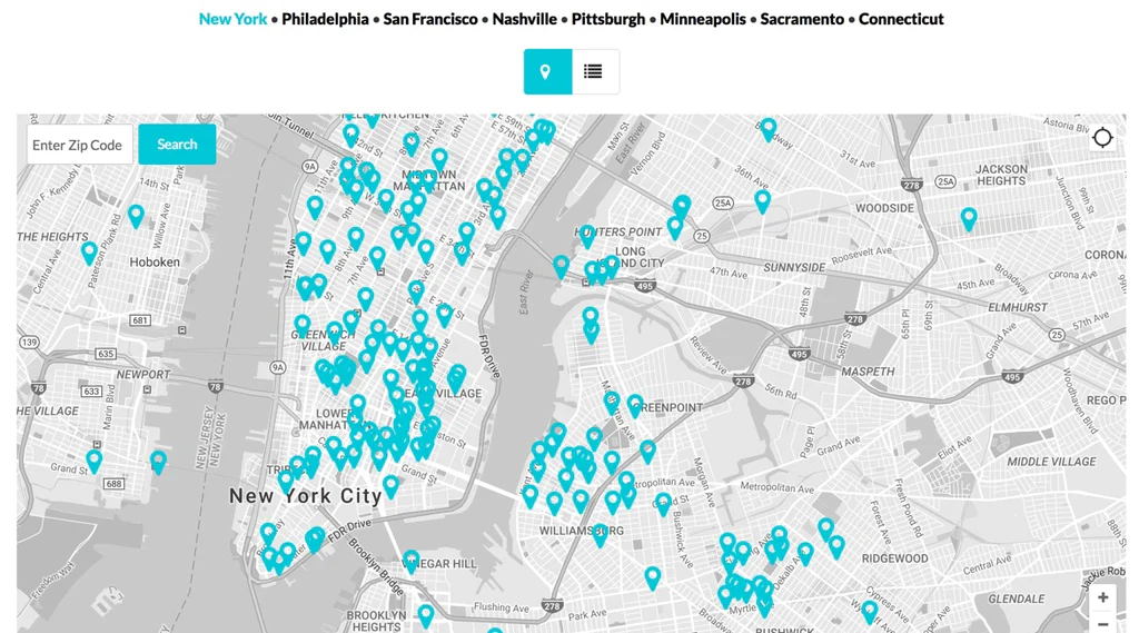 Kaffee Flatrate - Cups Map NY