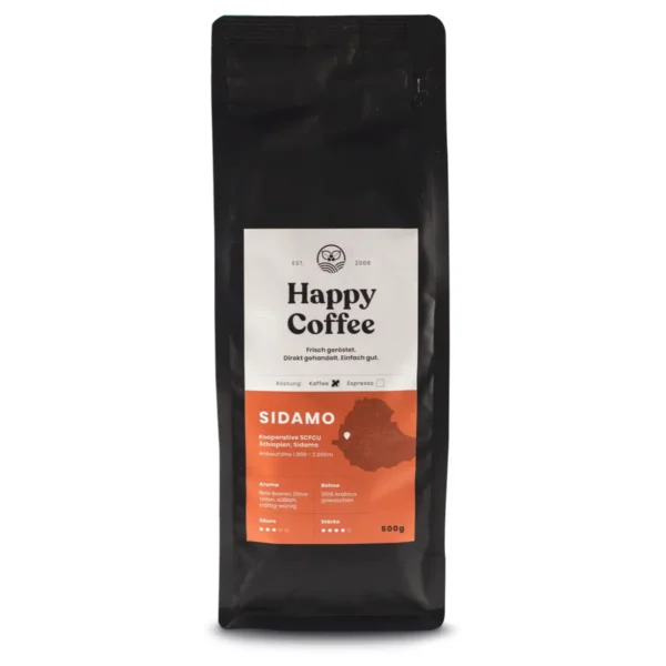 Sidamo 500g Kaffee Gemahlen